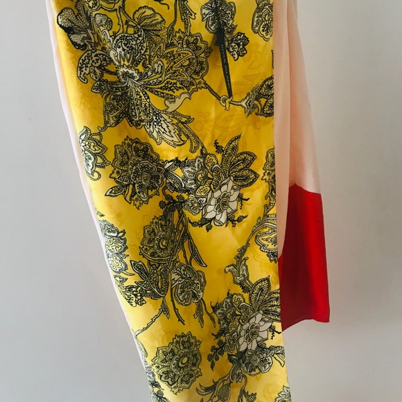 River Island Colour Block Print Wrap Midi - Picture 2 of 4